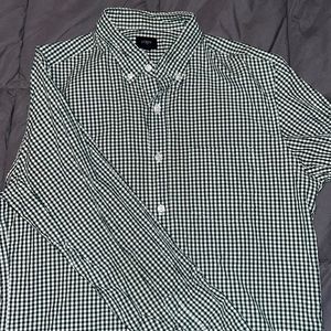 J.Crew Factory long sleeve button down green medium